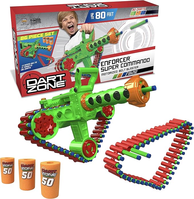 dart zone enforcer super commando 玩具 单面 40-round ammo belts