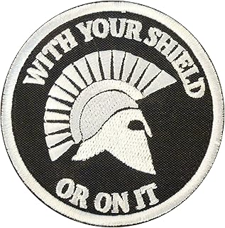 legeeon your shield on it 斯巴达头盔 morale 刺绣 sew/熨烫补丁