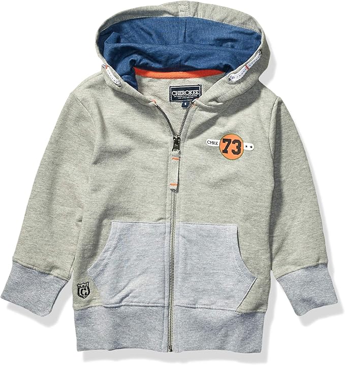 cherokee 男孩公路旅行全拉链羊毛连帽衫