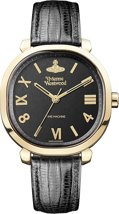 vivienne westwood 女式模拟石英手表皮革表带 vv214gdbk