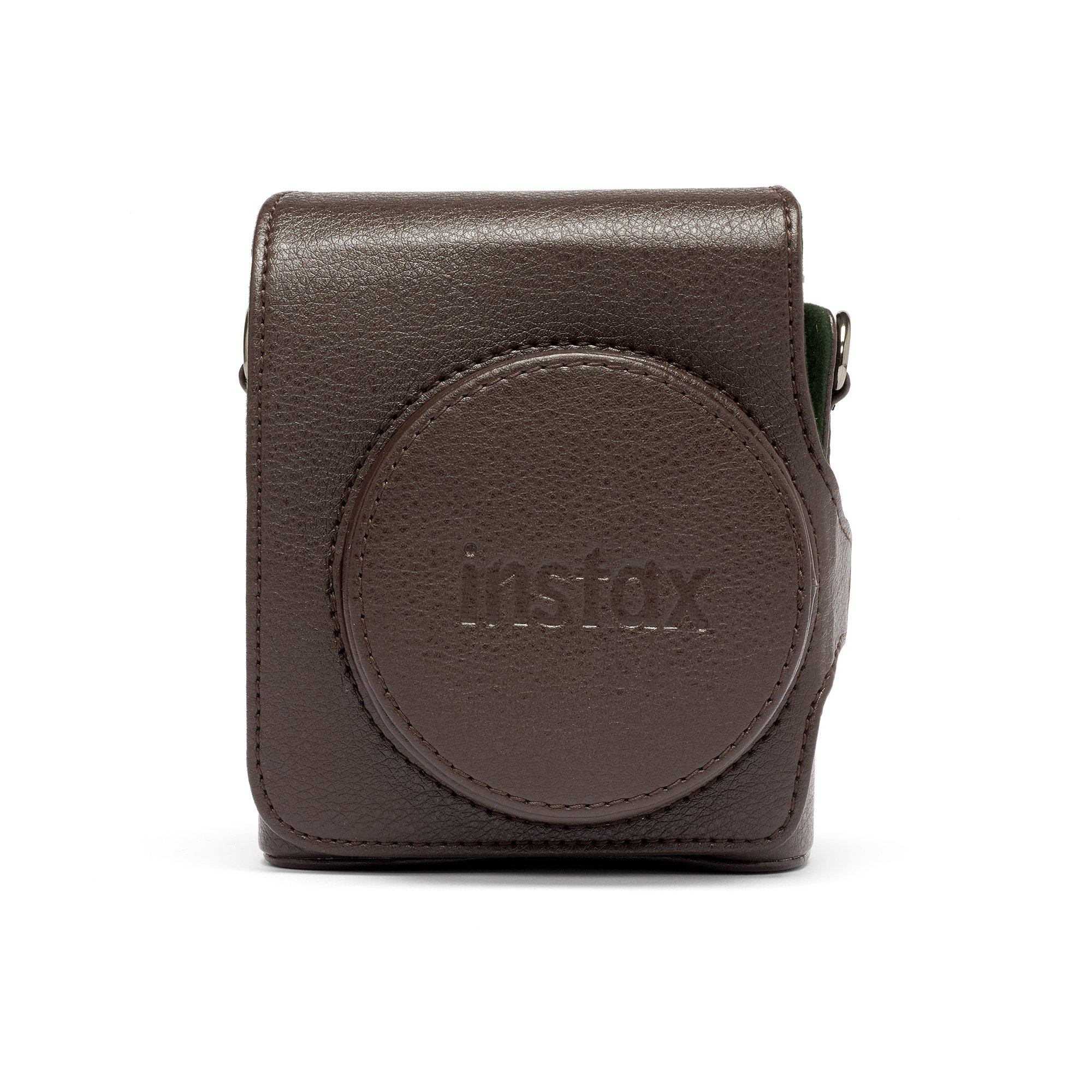 instax mini 90 portable camera bag, brown