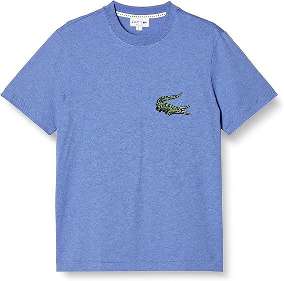 lacoste 法国鳄鱼 t恤 [官方] 复古图案刺绣圆领t恤 男士 th2058l