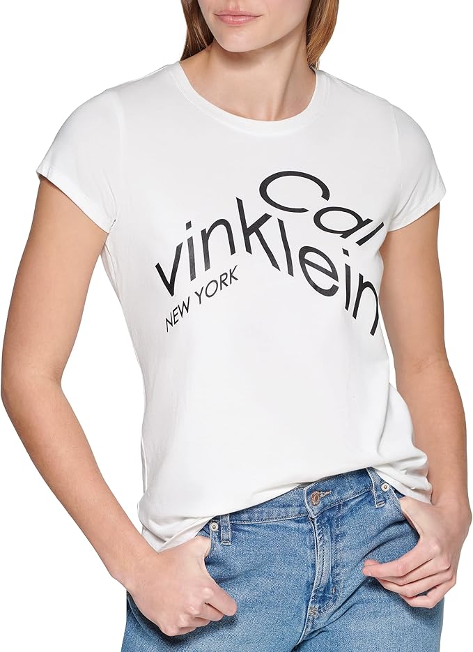 calvin klein ck 女士徽标 t 恤