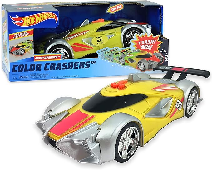 hot wheels 风火轮 color crashers 压铸汽车模型,mach speeder,多色