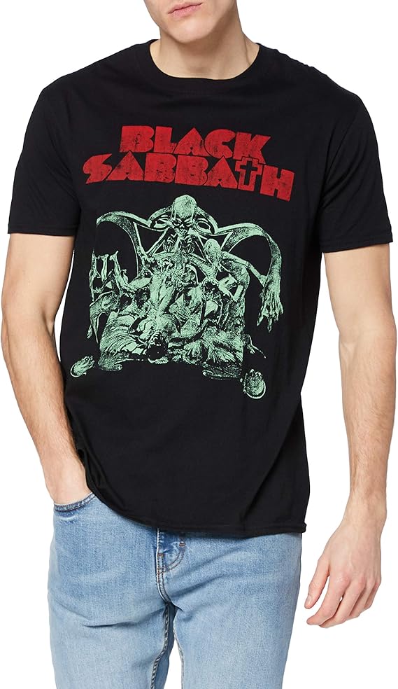 black sabbath 男士 bloody sabbath 镂空短袖 t 恤