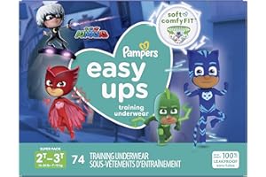 Pampers 帮宝适 Easy Ups 男女童训练裤，2T-3T（4 号），74 条，大包装
