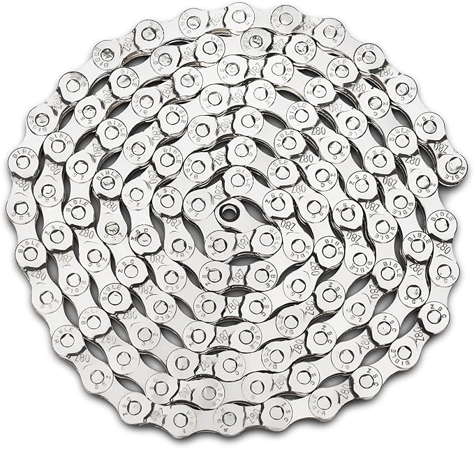 tinsow 自行车链适用于 6/7/8 速度,1/2 x 3/32 英寸 116 链条自行车