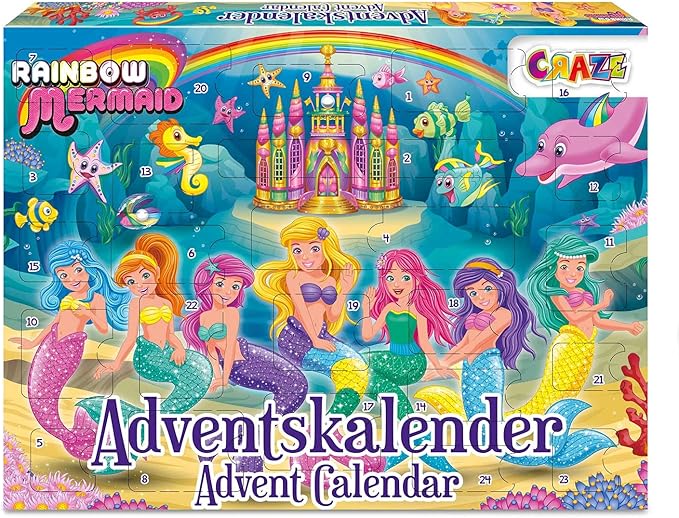 craze 2021儿童圣诞日历 彩虹美人鱼 24713