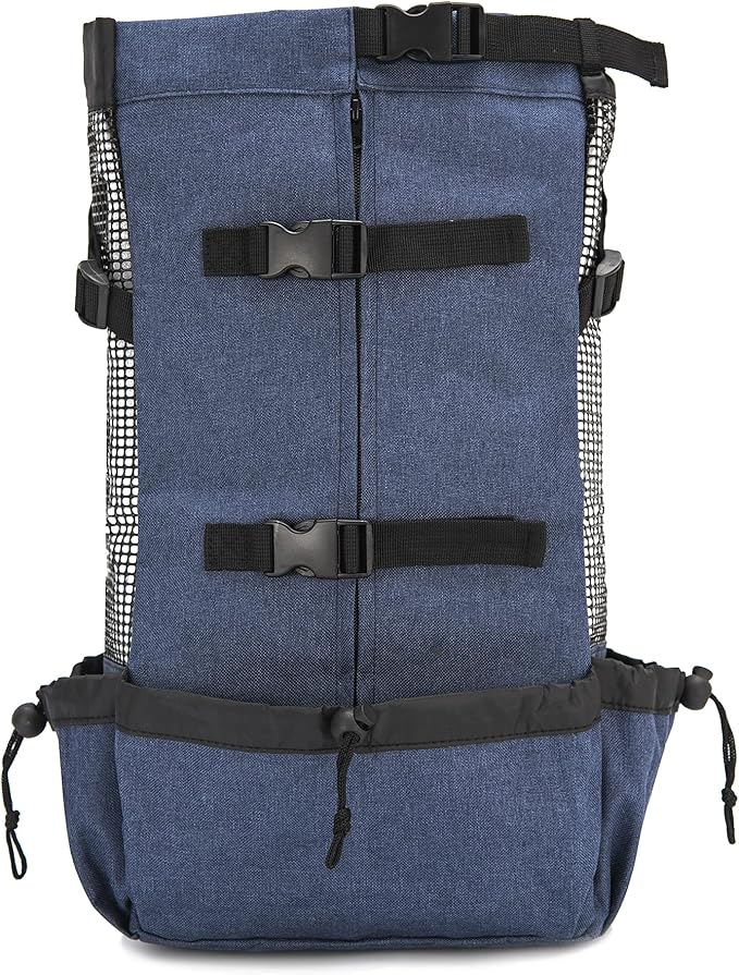 pop duck 宠物背带背包可调节头出式前包,适用于狗狗,旅行,远足和露营