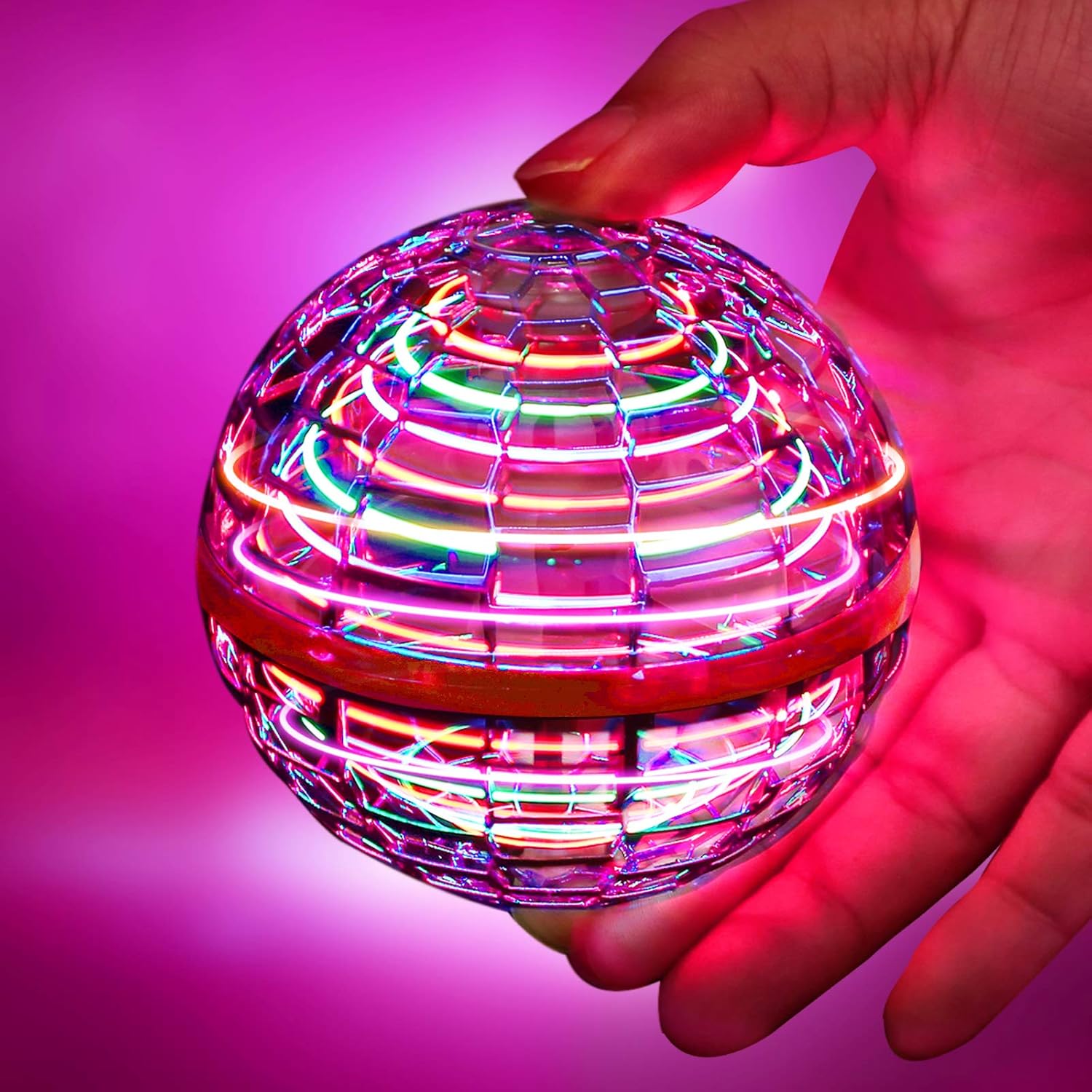 flynova pro 飞行球玩具,2020 *版地球形状迷你无人机飞行玩具飞翔