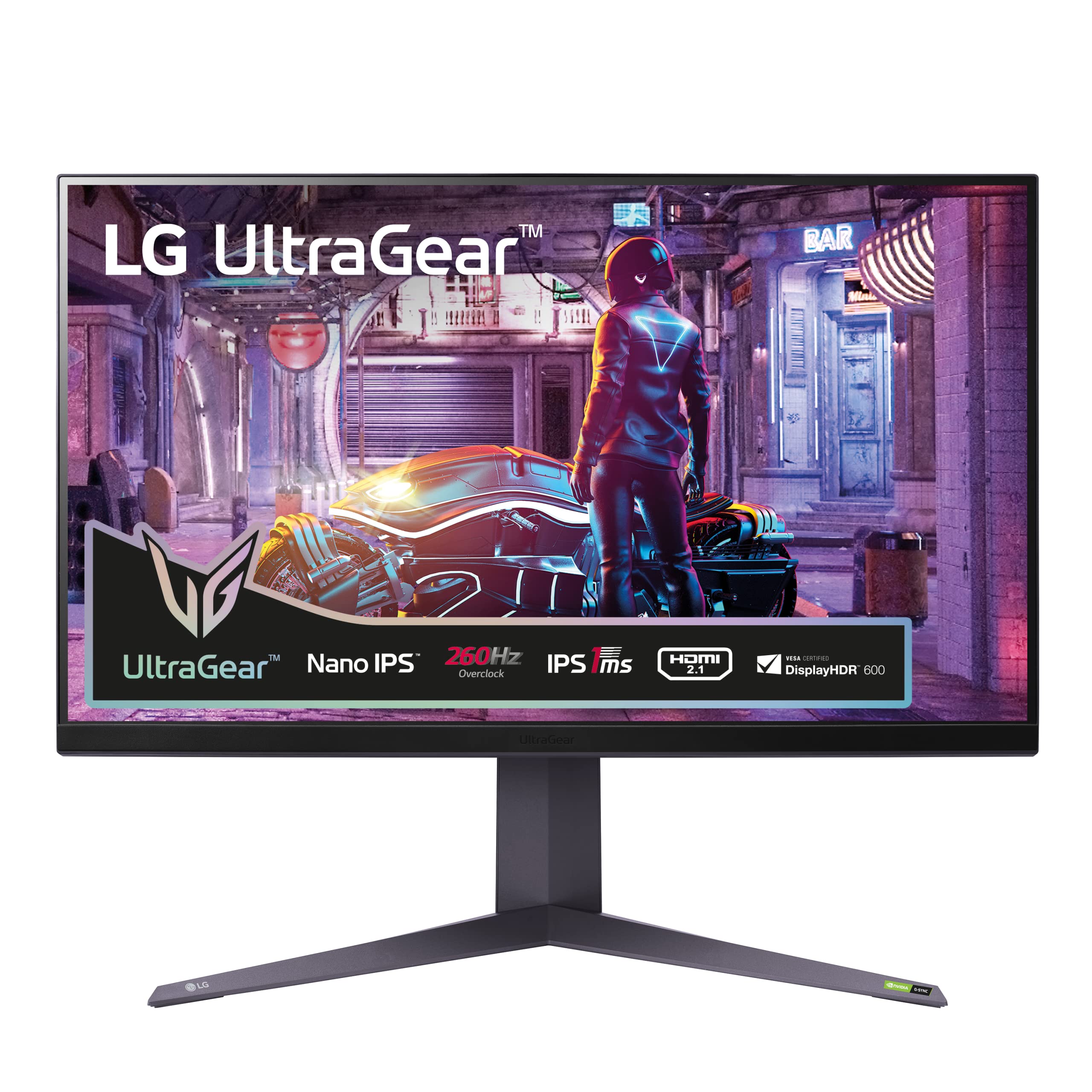 LG Electronics UltraGear Gaming Monitor 32GQ850-B-31.5-inch, nano IPS with ATW QHD display,240HZ(O/C 260Hz),1ms GtG,2560 x 1440 px,VESA Certified adaptive synchronization,VESA DisplayHDR 600, HDMI 2. 