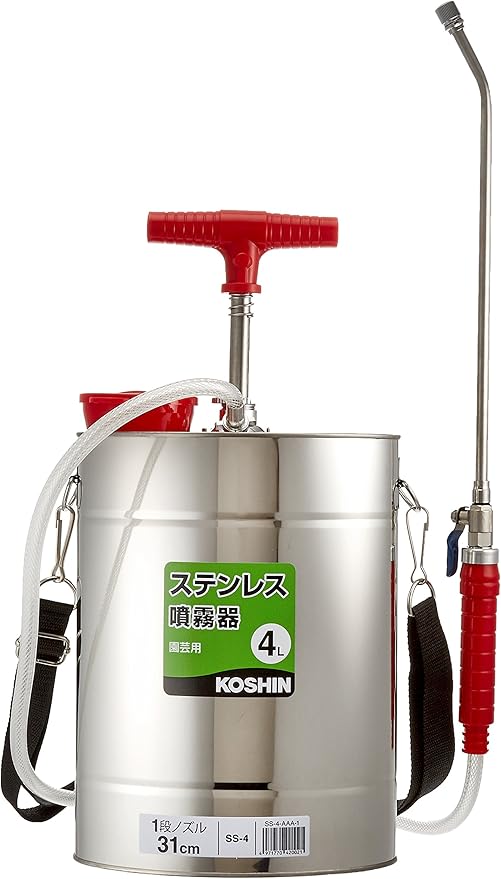 工进背负式不锈钢制手动喷雾器4l Ss 4 家居装修 亚马逊中国