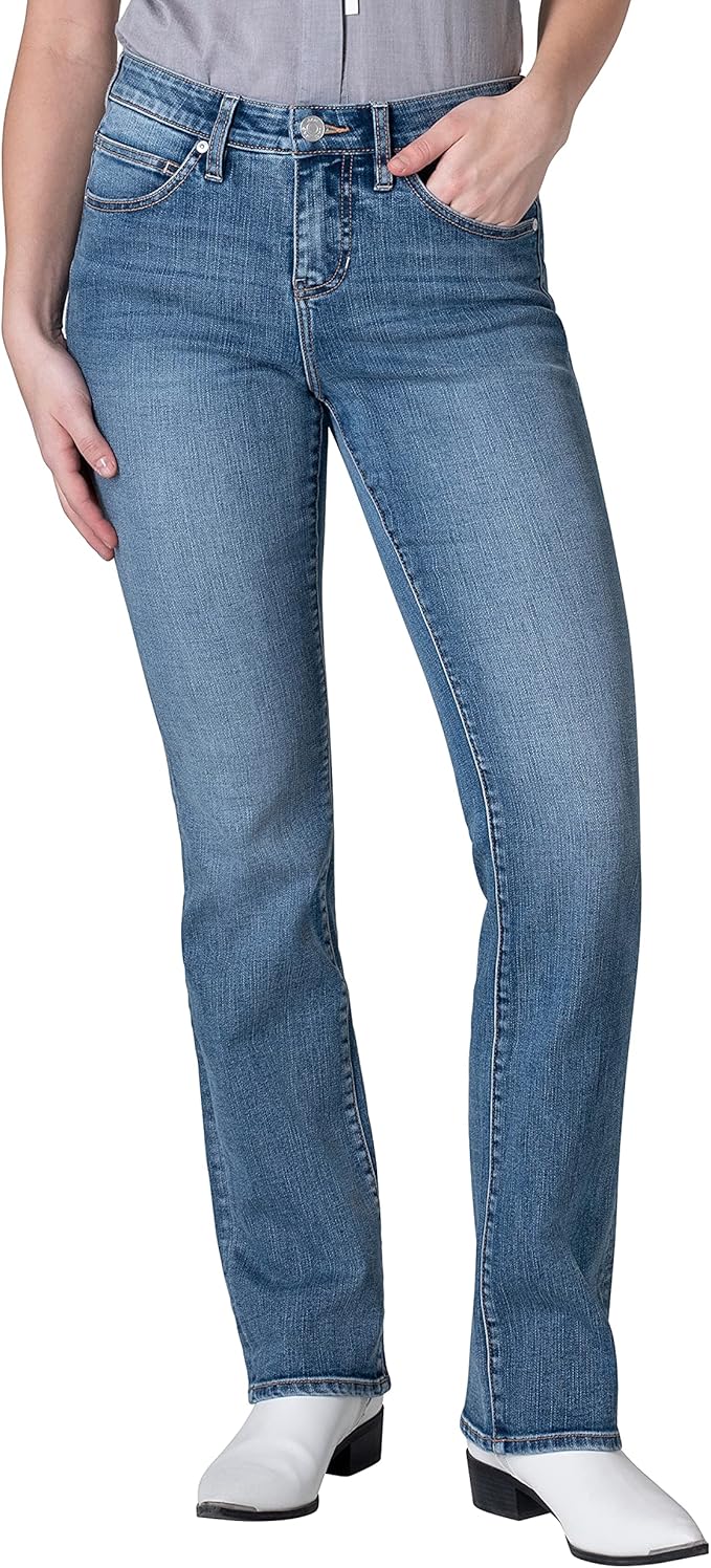 jag jeans 女士 eloise 中腰喇叭牛仔裤