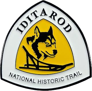iditarod national historic trail - 2.54 厘米珐琅别针
