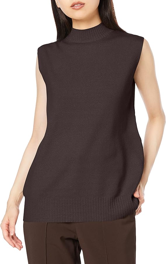 mila owen 后开口亚麻混纺无袖针织衫 09wnt2121 女款