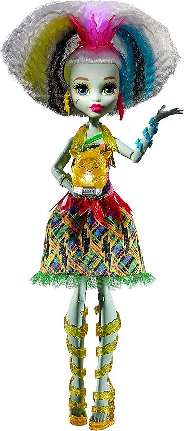 monster high mattel high dvh72 – 电高电压外观 frankie 娃娃