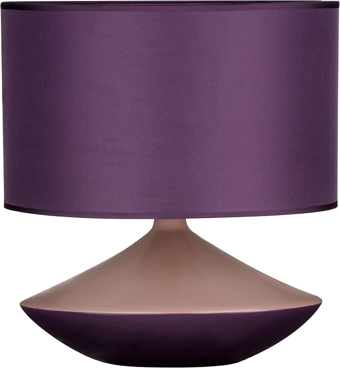premier housewares 陶瓷台灯,teal_parent 紫色 h37 x w33 x d33cm