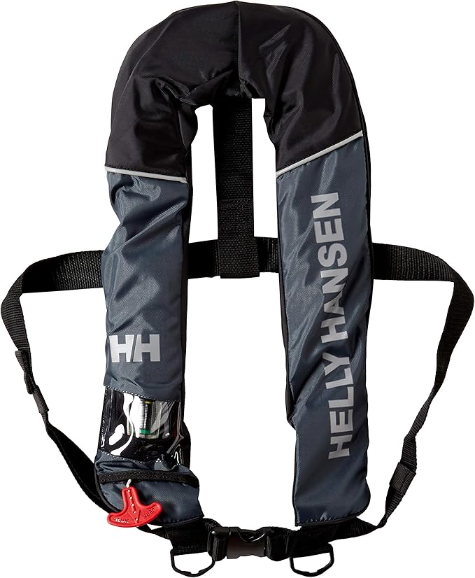 helly hansen 救生夹克 helly inflatable life jacket 男款 黑色