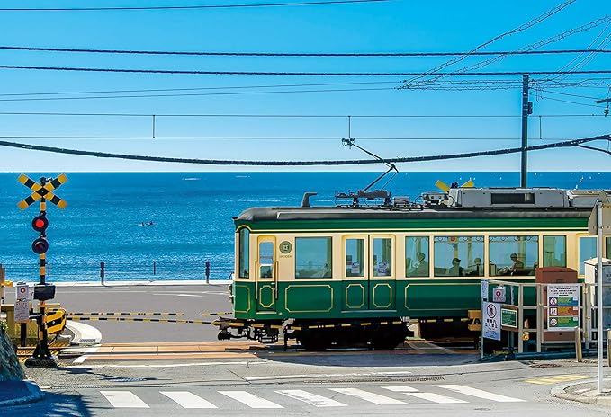 epoch 300 片 拼图 日本风景 江之电与道口-神奈川 26×38 厘米