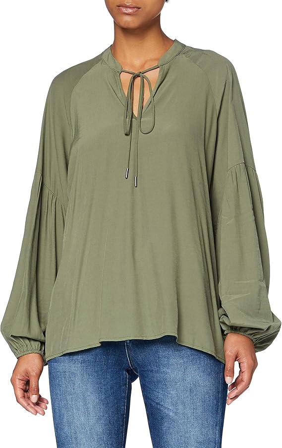 华丽的女士 morina 粘胶纤维混纺衬衣