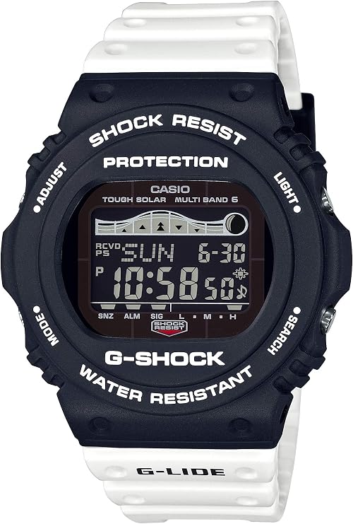 casio 卡西欧 手表 g-lide 太阳能电波手表 gwx-5700ssn-1jf 男款