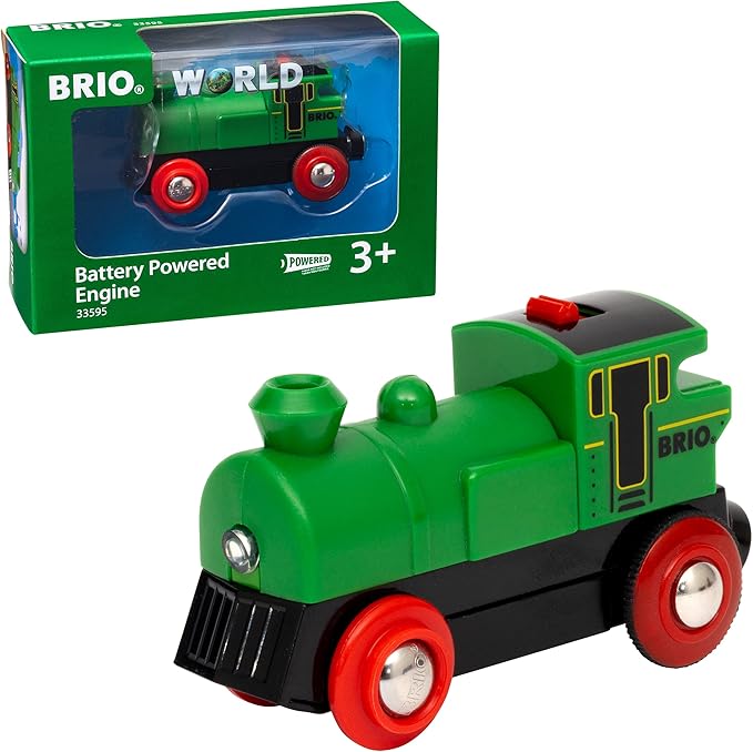 brio world - 33595 电池供电火车 | 适合 3 岁及以上儿童的玩具火车