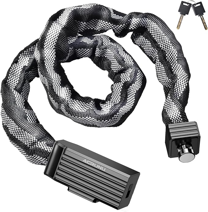 acrunubike 链锁 3 英尺/4 英尺重型自行车锁防盗自行车链锁 0.