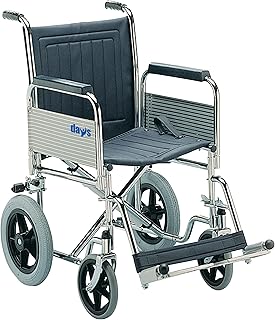 performance health transit 轮椅,狭窄,可拆卸手臂和脚踏和折叠后