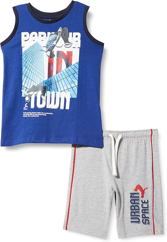 男童 completo per bambino con canotta e pantaloncini corti 短裤