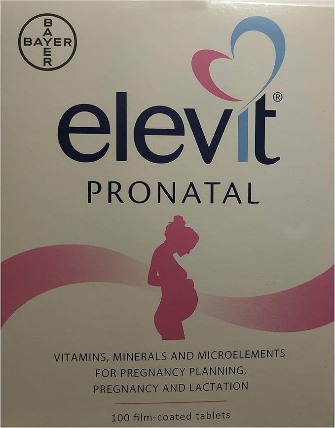 elevit 孕前维生素   矿物质   微元素,适用于怀孕前和怀孕后,100 片