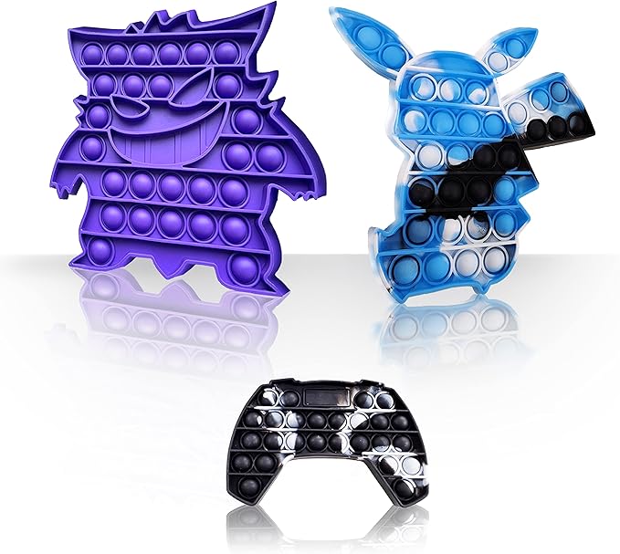 3 件装 big pop it fidget bubble popper pop it 感官压力玩具,适合