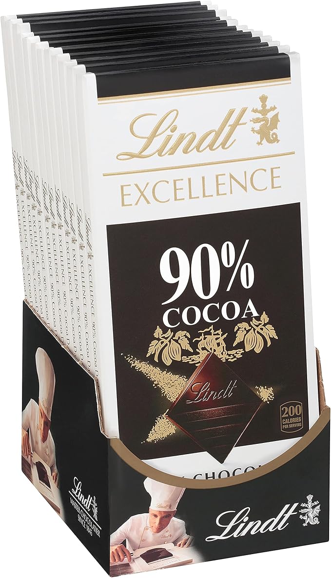 lindt 瑞士莲 excellence 90%可可至尊黑巧克力,无麸质,特别适合用作