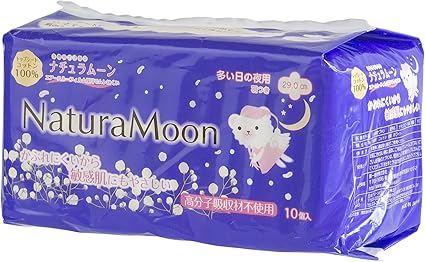 天然原味卫生巾量多日夜用 带护翼 10个装 亚马逊中国 个护健康