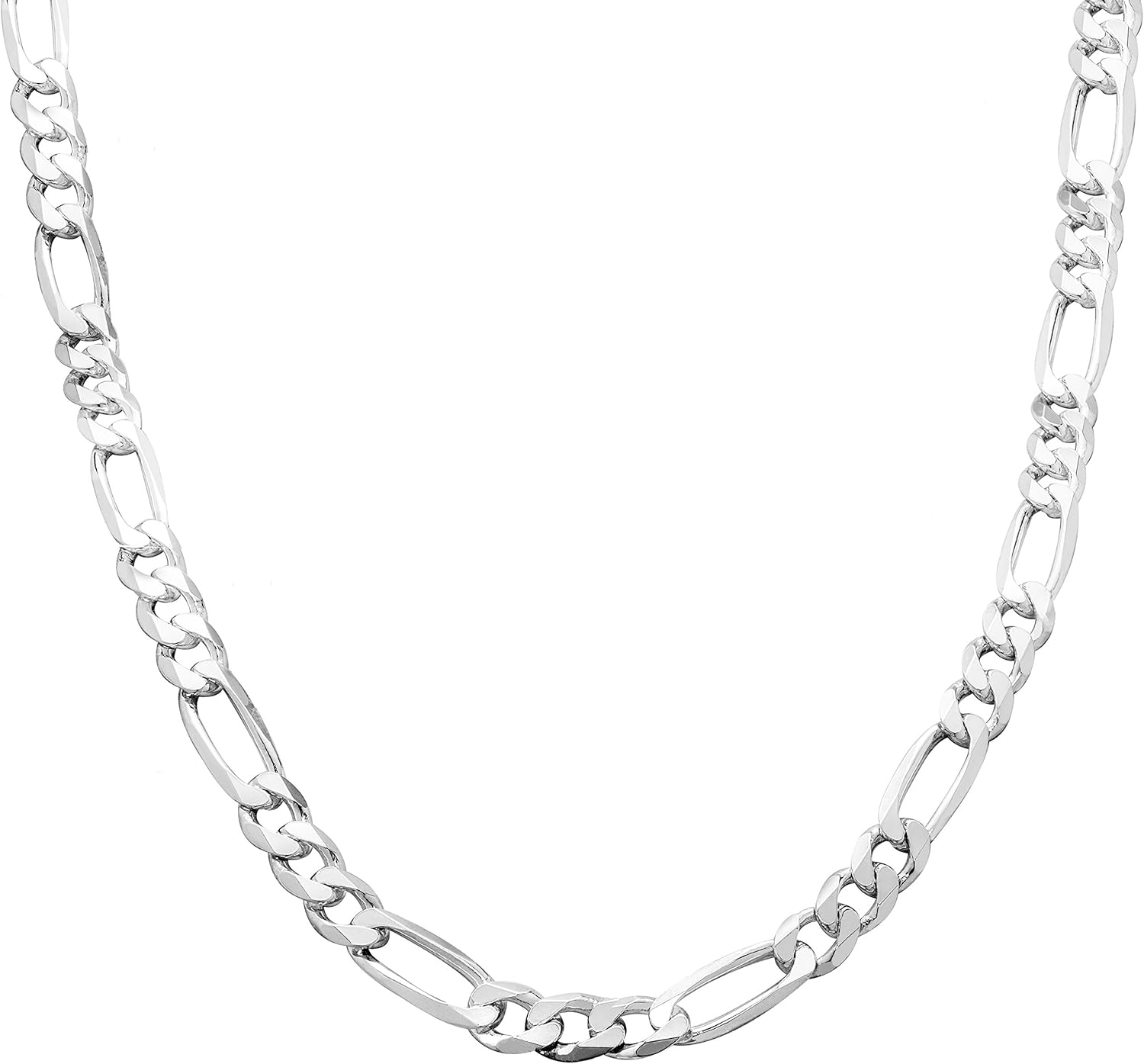 5mm 费加罗链项链或手链男士龙虾扣,意大利制造,7.