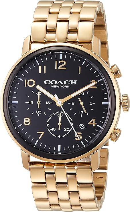 [蔻驰] 腕表 harrison 14602537 男士 金色 [ 商品], 黑色