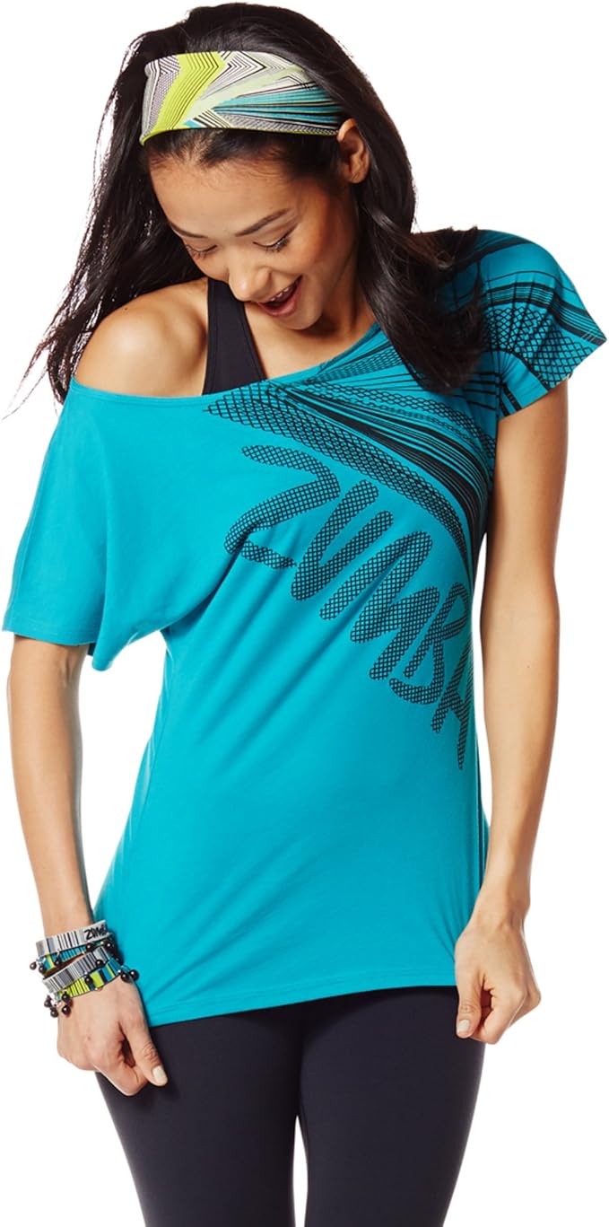 zumba fitness 女式展示肩 t 恤