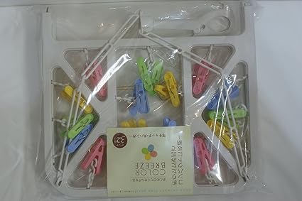 Kokubo 日本小久保闭合多功能32头小物件晾晒袜裤夹塑料大衣架 日本小久保 价格报价图片
