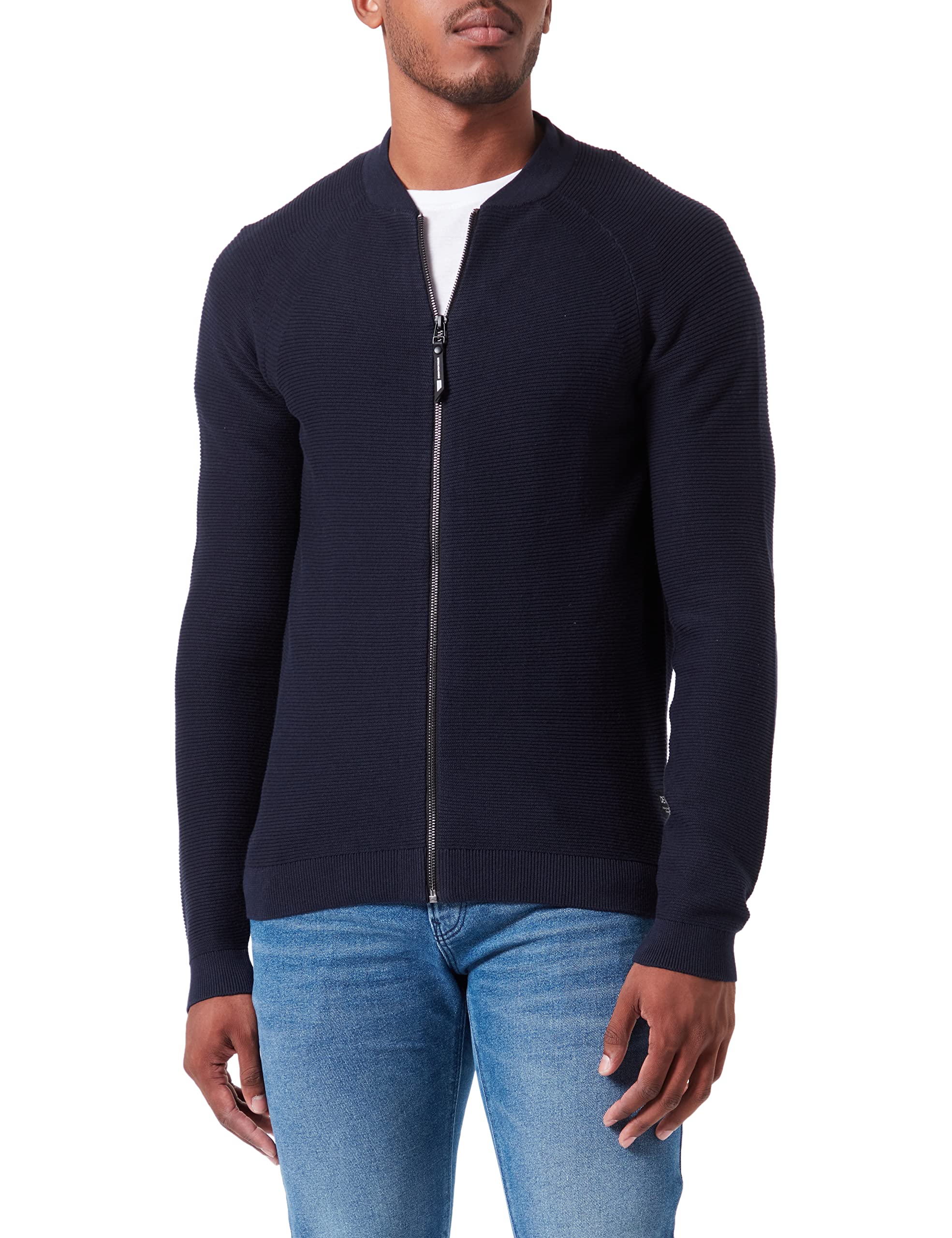 TOM TAILOR Denim men's knit jacket strap structure