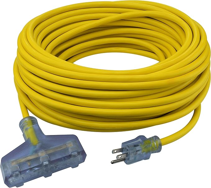 Prime Wire & Cable LT611835 100Foot 12/3 SJTOW Bulldog Tough Heavy