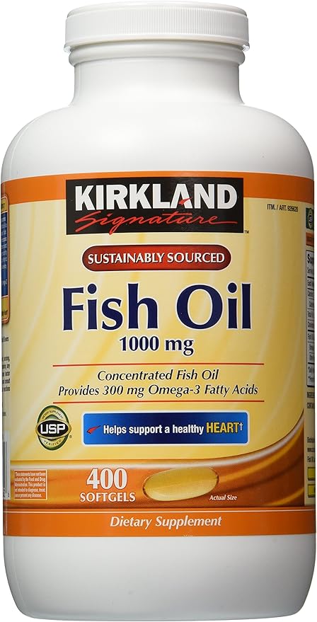 kirkland signature 柯克兰 ***深海鱼油1000mg 400粒