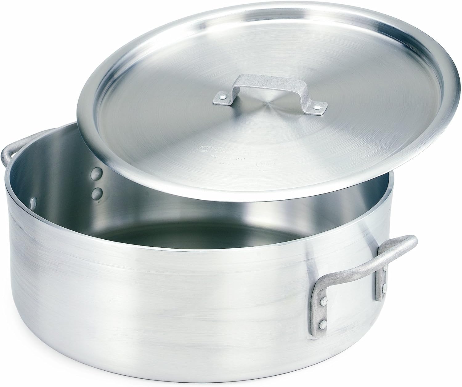 crestware extra heavy weight aluminum braziers with pan covers