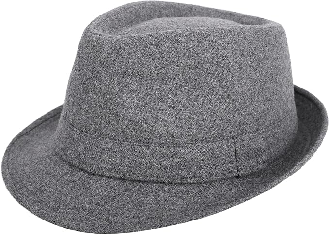 livingston 女式短帽檐 fedora 帽子经典透气皮带扣软呢帽