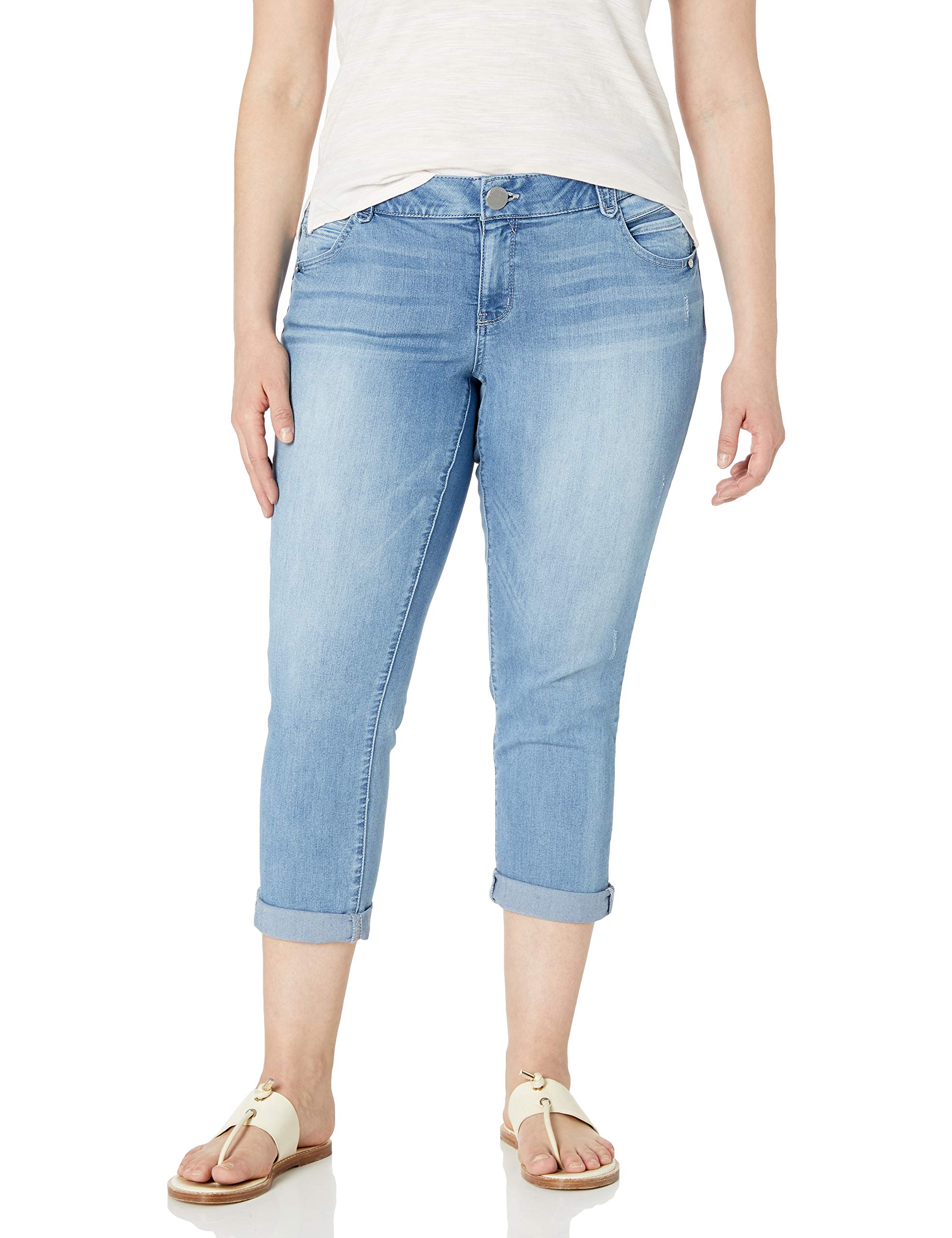 Democracy women's plus-size denim,Ab Solution Crop