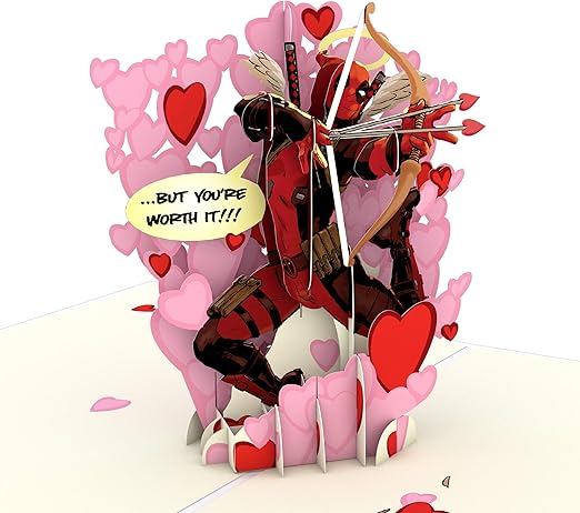 lovepop 漫威死侍爱情伤害弹出式卡 - 3d 卡,情人