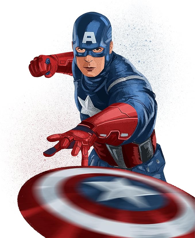 美国队长海报 - 史蒂夫·罗杰斯墙壁印花 - 男女卧室墙壁装饰(概念