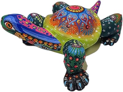 alkimia inc 墨西哥 alebrije 海龟木雕手工雕塑(*)