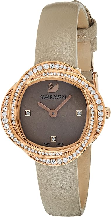 swarovski 施华洛世奇 女式水晶花模拟手表 白色施华洛世奇水晶手表
