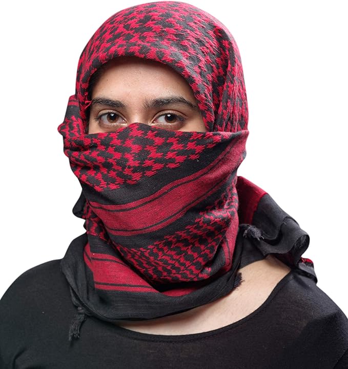 户外徒步 shemagh 军事战术沙漠克菲耶棉轻质保护时尚脸部围巾