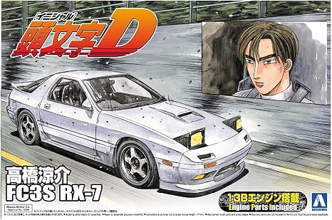 青岛文化教材社头文字d 1 24比例塑料模型no 03 高橋涼介fc3s Rx 7 玩具 亚马逊中国