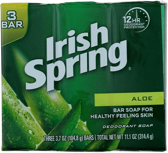 irish spring 香皂(30 块,每条 3 盎司,芦荟)